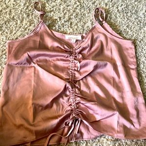 Silky, rose, pink tank top